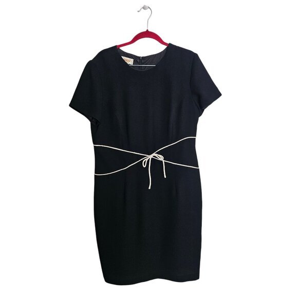 Women's Talbots Petites Minimal Monochrome Elegant Classic Dress - Picture 1 of 6
